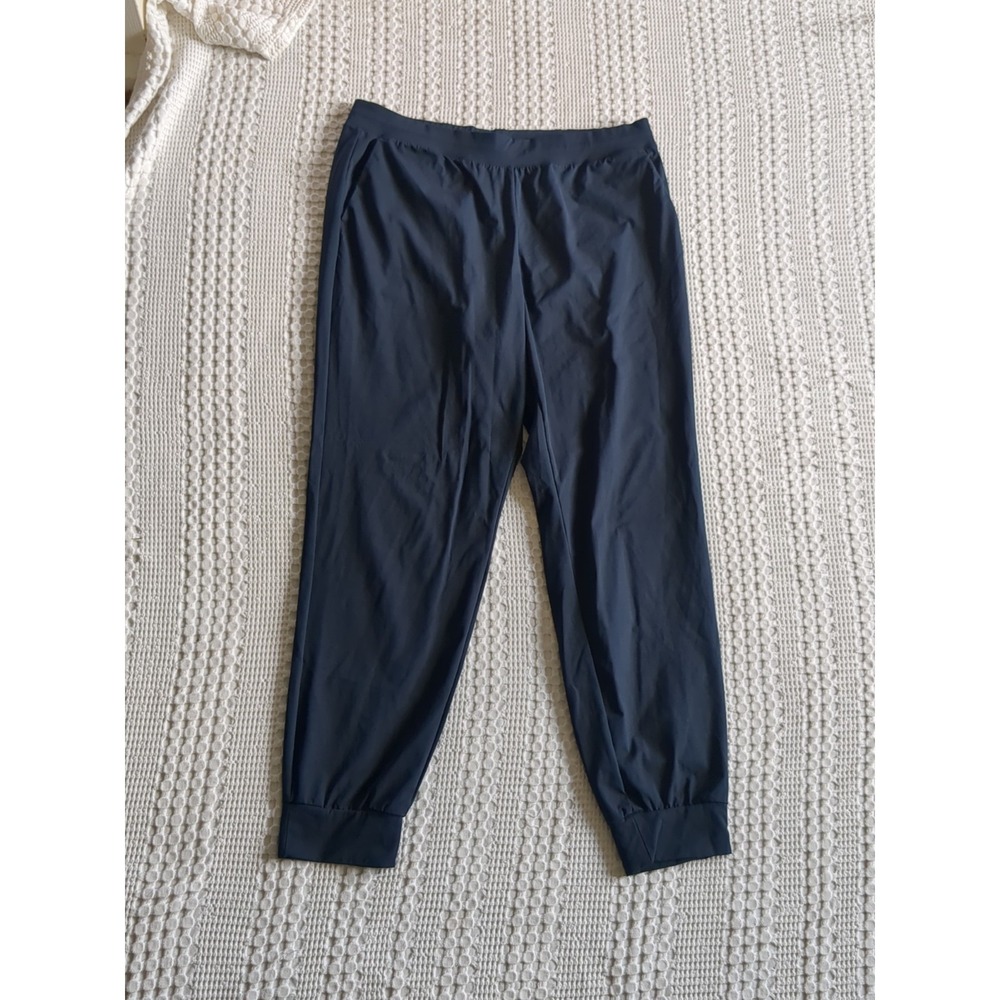 UNIQLO AIRism Joggers Pants Size XL Navy Blue 33X28 Drawstring Elastic Waist